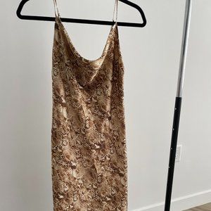 Alligator Print Dress